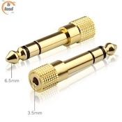 Giắc Cắm Chuyển Đổi Âm Thanh 3 Pin Trs 6.5Mm Male 3.5Mm Female 6.5 Aux Cho Đàn Guitar