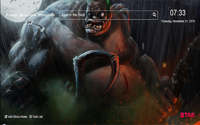 Dota 2 Pudge Wallpaper for New Tab