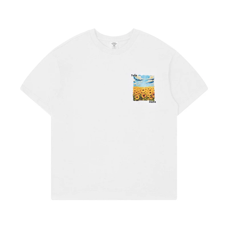 Heren T-shirt, losse pasvorm, korte mouwen, lente zomer, ademend en comfortabel, ideaal voor warme dagen, casual stijl, perfect voor dagelijks gebruik.