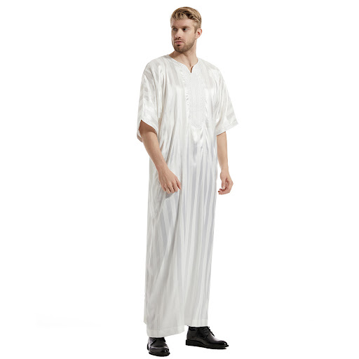 Title 6, Mens Fashion Robe with Stripe Embroidery for u...