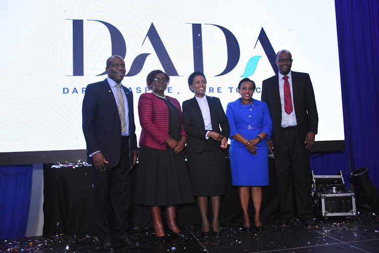 Stanbic Bank CEO Charles Mudiwa, board members Dorcas Kombo, Rose Kimotho, Wangeci Muriuki, and IFC country manager Manuel Mosesat the launch of the DADA product in Nairobi on June 24, 2019