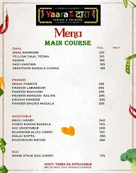 Yaara Dil dara menu 2