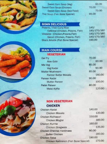 Fishbone Bar & Restaurant menu 