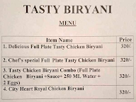 Tasty Biryani menu 1