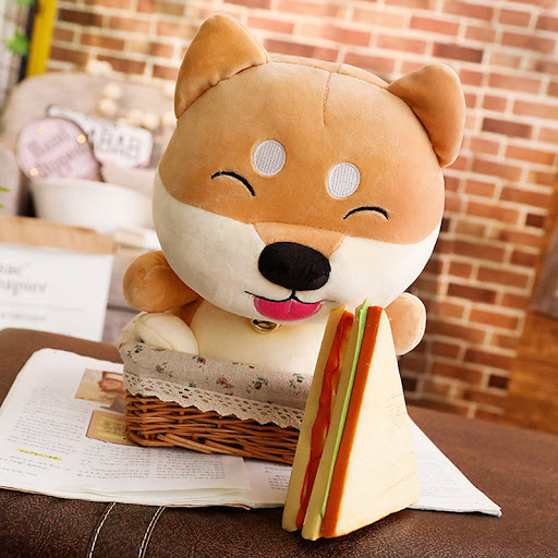 Title 4, Soft down cotton Shiba Inu doll for cuddling. P...