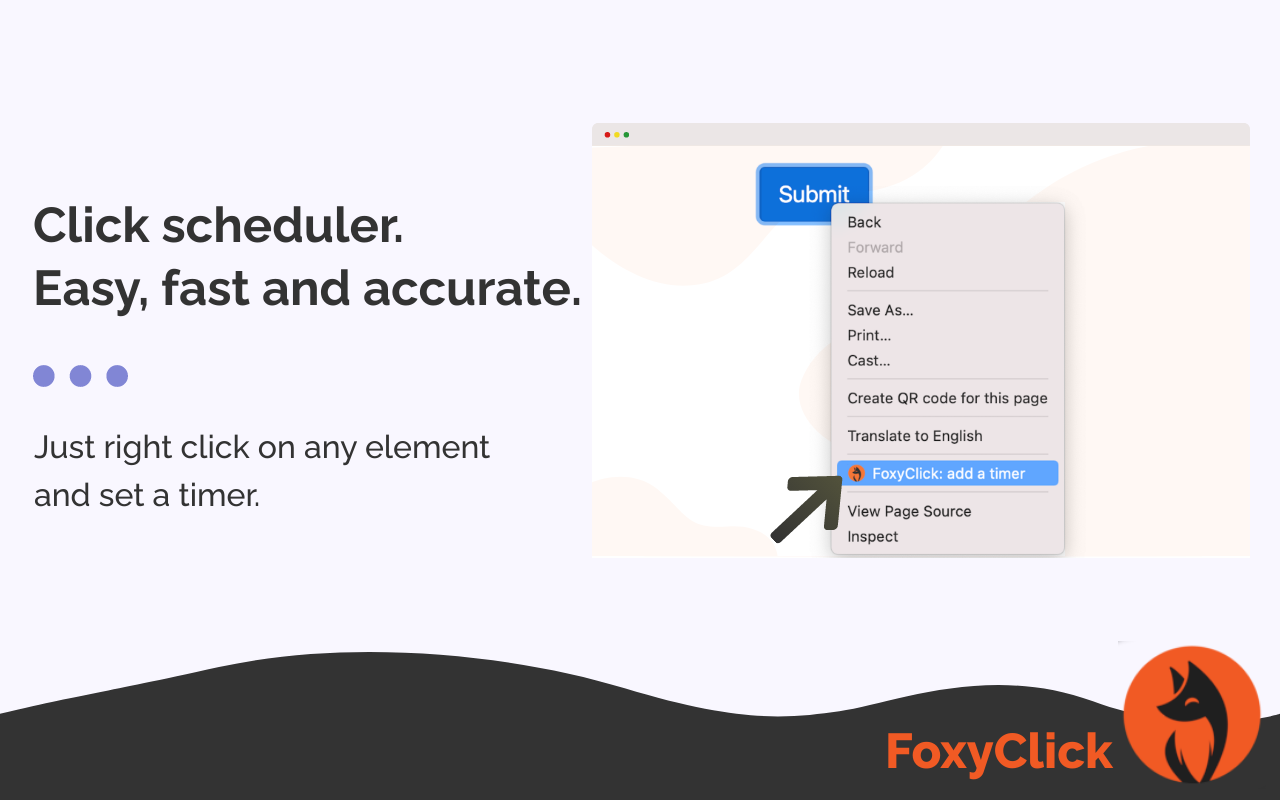 Auto Click Scheduler - FoxyClick Preview image 3