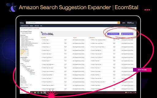 AMZ Search Suggestion Expander | EcomStal