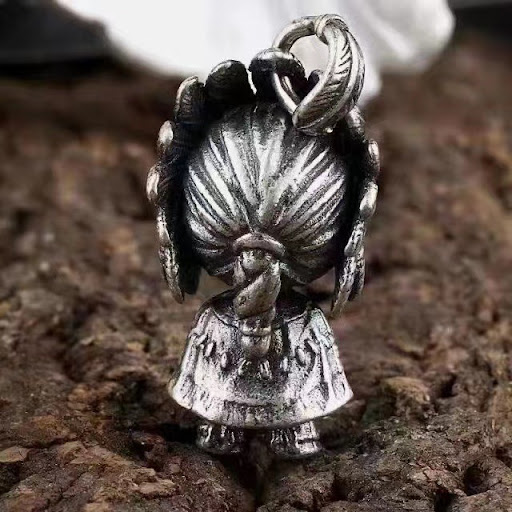 Title 2, Indian Witch Doll Personality Vintage Pendant A...