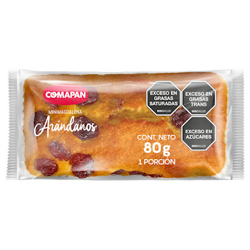 Mini Magdalena Comapan Arándanos x 80 gr  