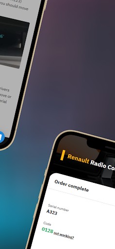 Screenshot Renault Radio Code Generator