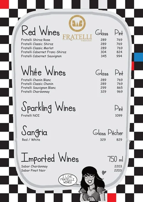 Poptates Lokhandwala menu 