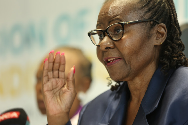 Retired judge of the Constitutional Court Sisi Khampepe, chair of the inquiry into the deadly Usindiso building fire that broke out in Marshalltown, Johannesburg in August 2023.