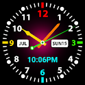 Neon Night Clock: Live Widget