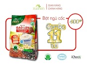 Combo 11 Túi Ngũ Cốc Gạo Lứt No Sugar 400G (Tặng Kèm 11 Túi Yến Mạch Nguyên Chất 180Gr Hoặc 11 Túi Yến Mạch Hữu Cơ 150Gr)