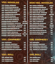 Yuvaan Cafe & Chinese Lounge menu 1