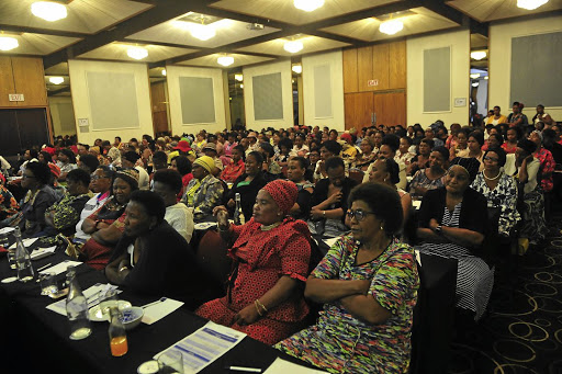 Female taxi owners came in large numbers to meet and share their experiences with transport MEC Jacob Mamabolo in Braamfontein yesterday. / Veli Nhlapo