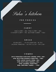 Saha's Kitchen menu 2