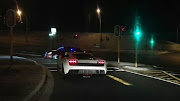 Officers prove they are fast enough to nab Lamborghini driver.