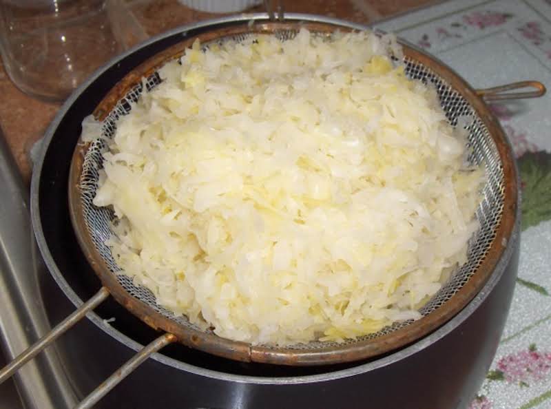 Rinse And Drain The Sauerkraut Really Well!