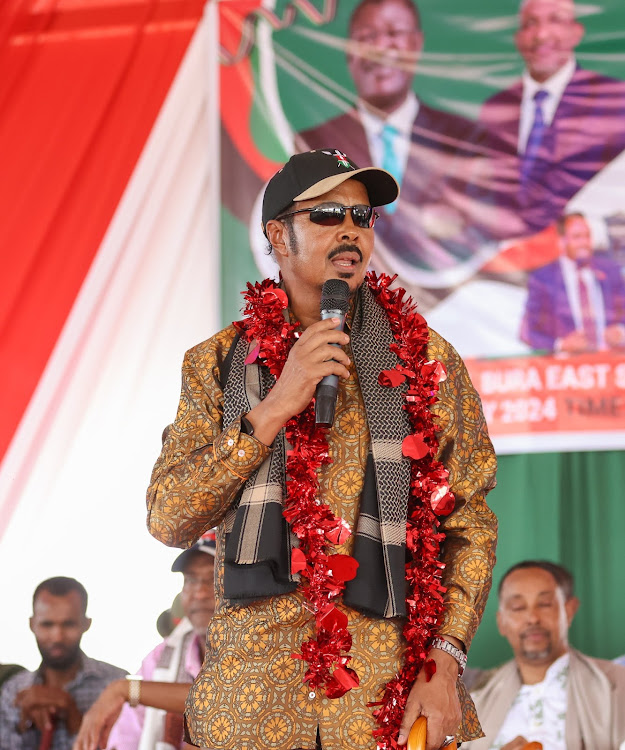 Eldas MP Adan Keinan speaks at the function