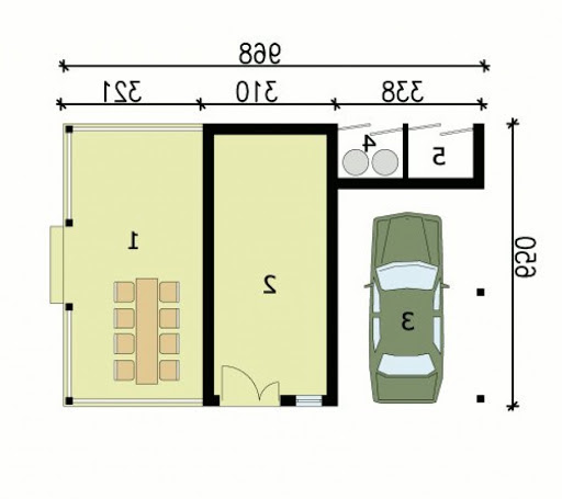 G139 - Rzut garażu