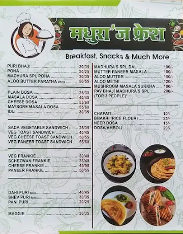 Madhura's Fresh menu 