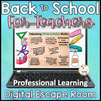 back-to-school digital escape room for teachers