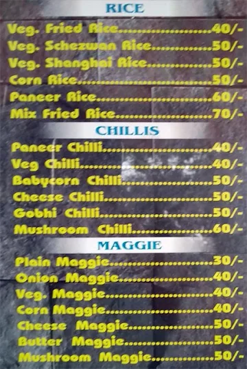 Bhukkadd menu 