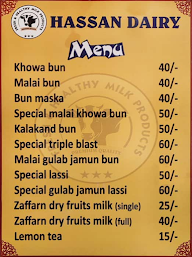 Harsha Sweets menu 2