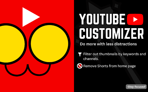 YT Customizer - YouTube Feed Filter