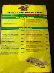 Hero Sandwich menu 4