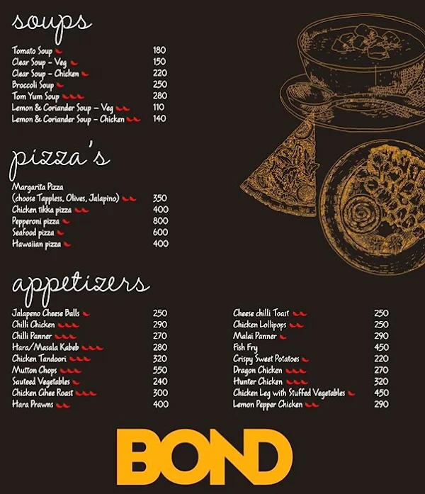 Halfway House Restobar menu 