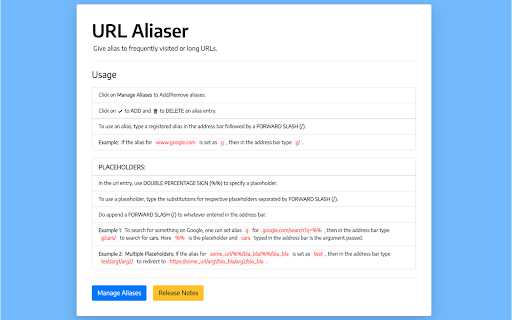 URL Aliaser