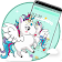 Cute Cartoon Unicorn Theme icon