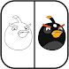 How To Draw Angry Birds Black