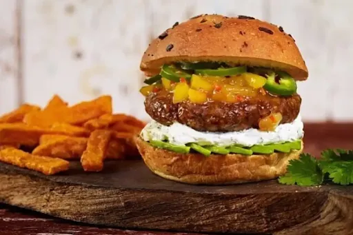 Barbeque Paneer Burger