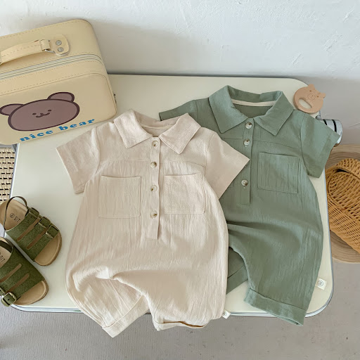 Title 3, Western Style Summer Boy Short Sleeve Romper Co...