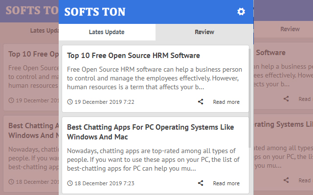 SoftsTon - Update Lates News chrome extension