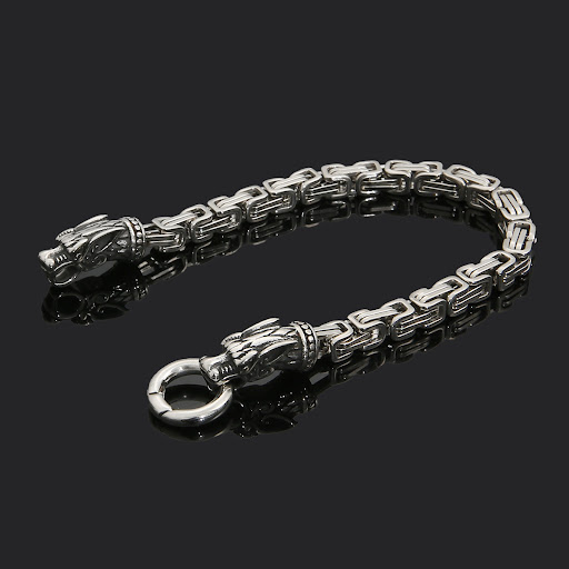 Title 1, New Faucet Stainless Steel Bracelet Viking Domi...
