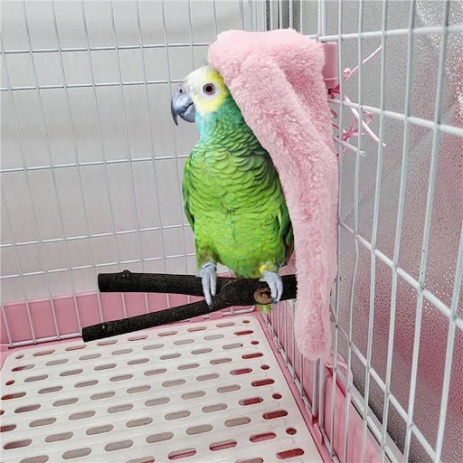 Wool Bird Blankets Bird Comfort Corner Parrot Cage Nestling Hut Warm Bird Nest House Bed Hanging Hammock Toys