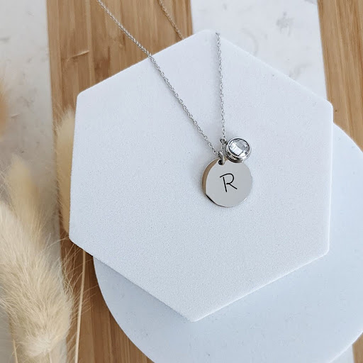 Title 4, 12 Color Birthstone Stainless Steel Disc Engrav...