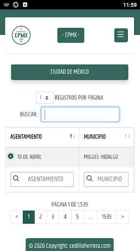 Códigos Postales de México