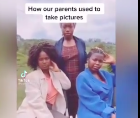 The “how our parents used to take pictures” challenge is the latest craze on social media.