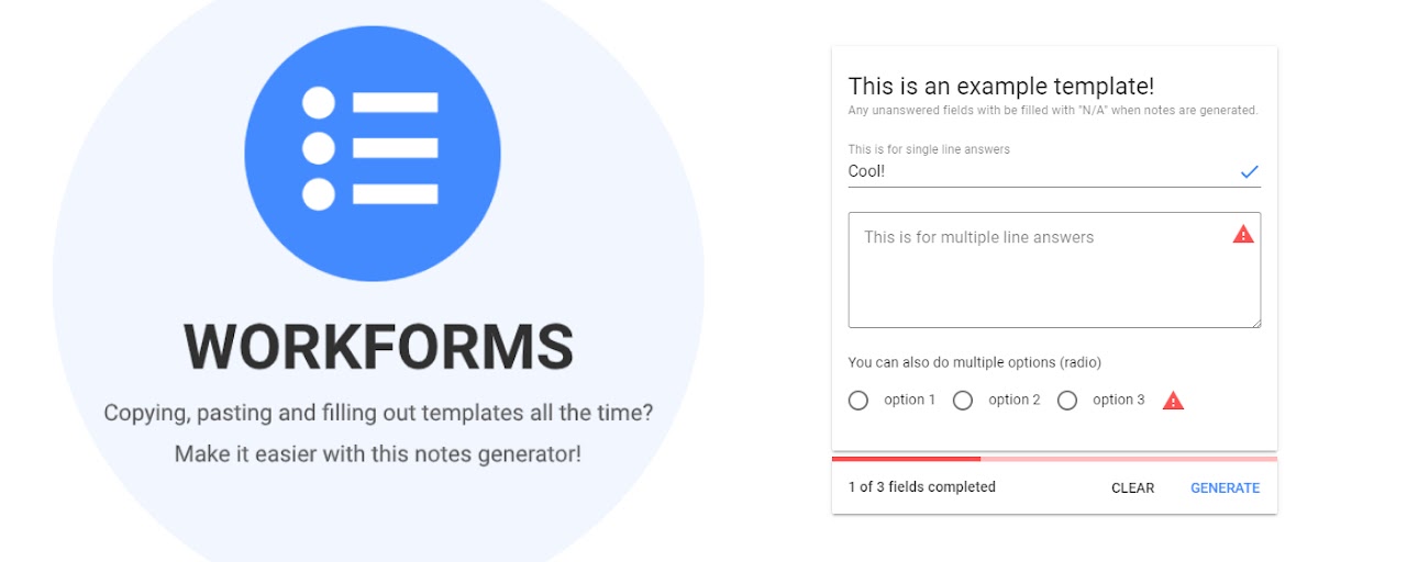 Notes/Form Generator | Workforms Preview image 2