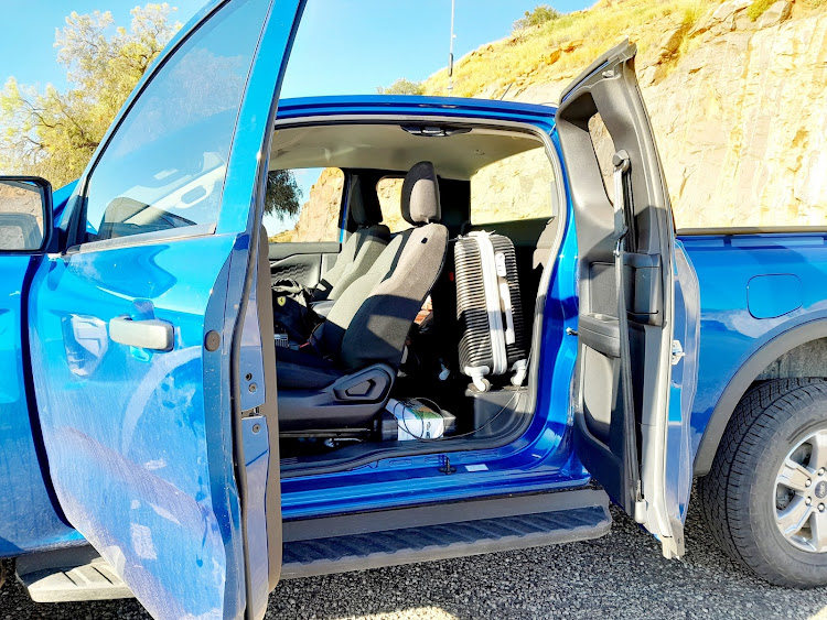 The usability of the super cab means you can protect your luggage against the elements. Picture: PHUTI MPYANE