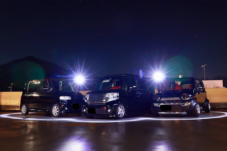 ハスラーの蓮友會・ハスクロ★レーシング・夜撮影・コラボ・エンジェルリングに関するカスタム事例の投稿画像1枚目