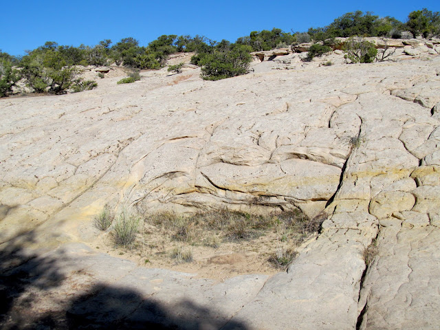 Man-made tank in the slickrock