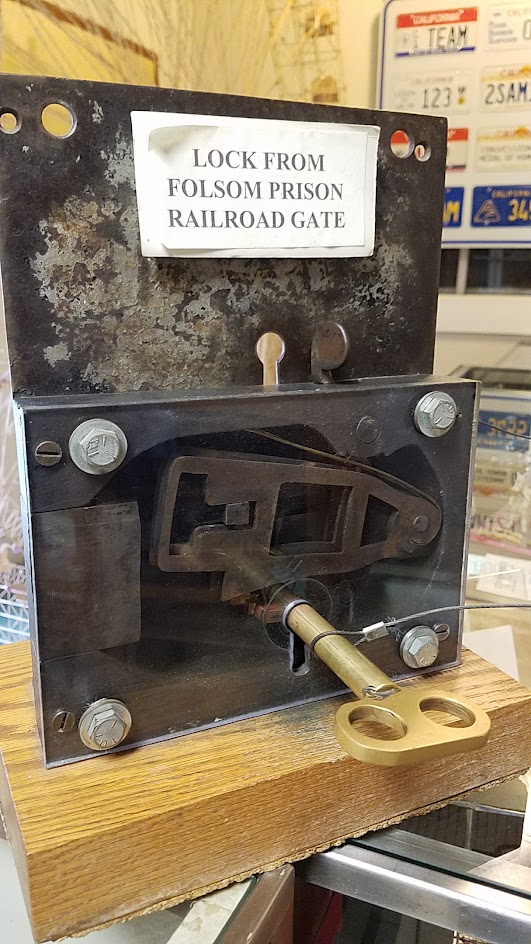 Lock from a Folsom Prison Railroad Gate - on display when visiting Folsom Prison Museum.