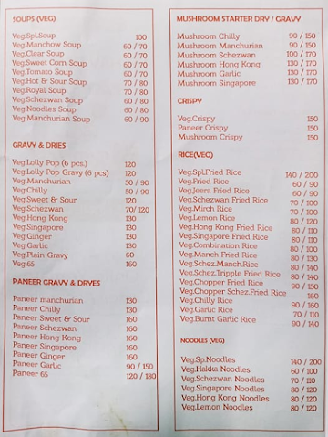 Keshav Sweets menu 