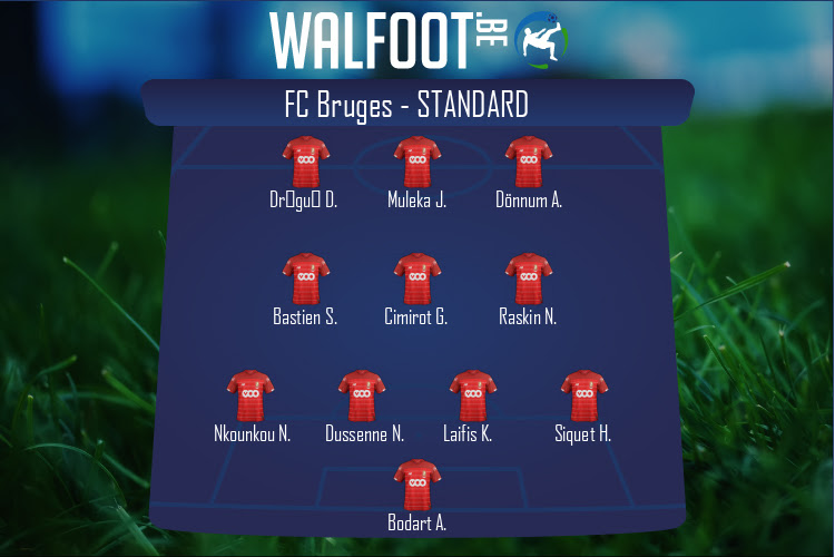 Composition Standard | FC Bruges - Standard (07/11/2021)